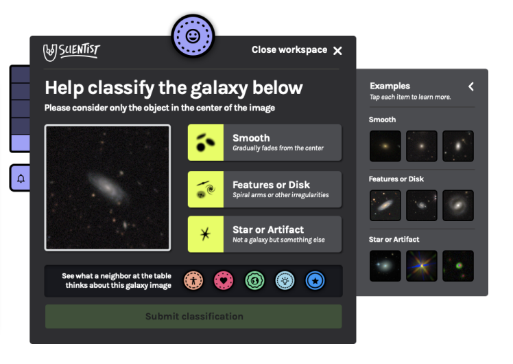 Close-up of original U!Scientist exhibit user interface