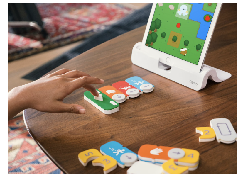 A child plays Osmo Coding on an iPad. Credit: Osmo Coding.